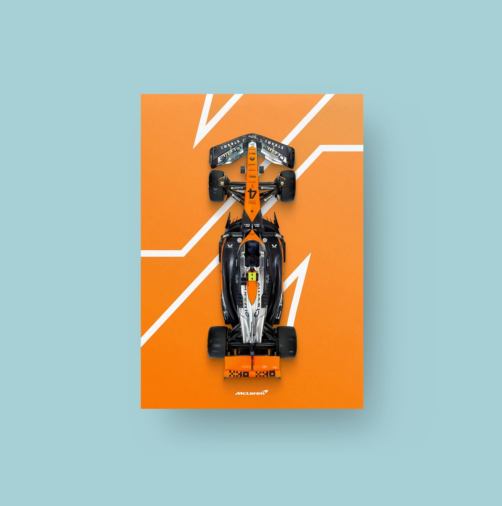 Lando Norris #4 | McLaren F1 | Art Poster