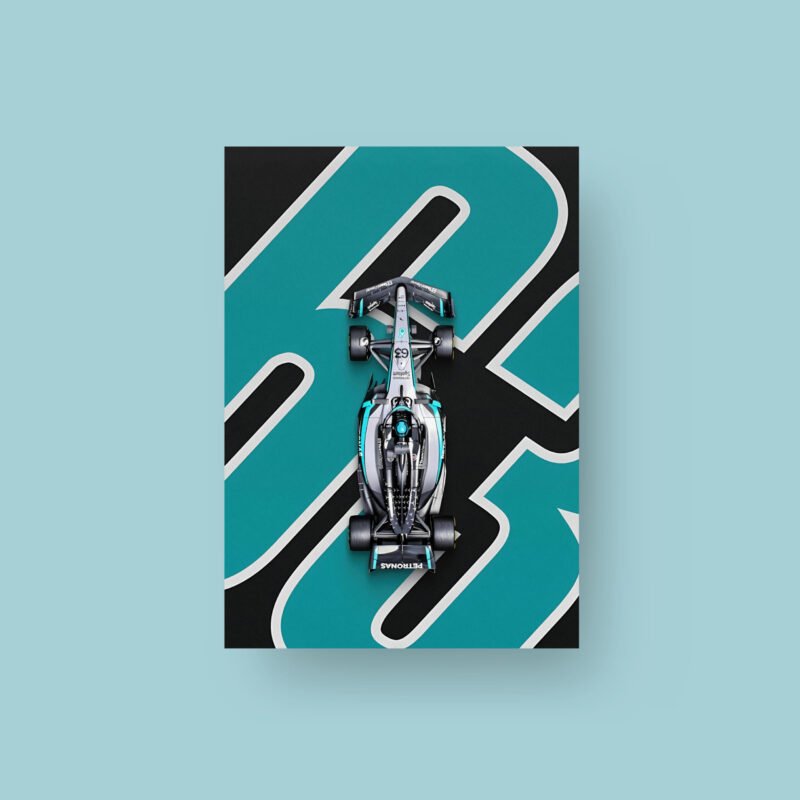 George Russell #63 | Mercedes-AMG F1 | Art Poster
