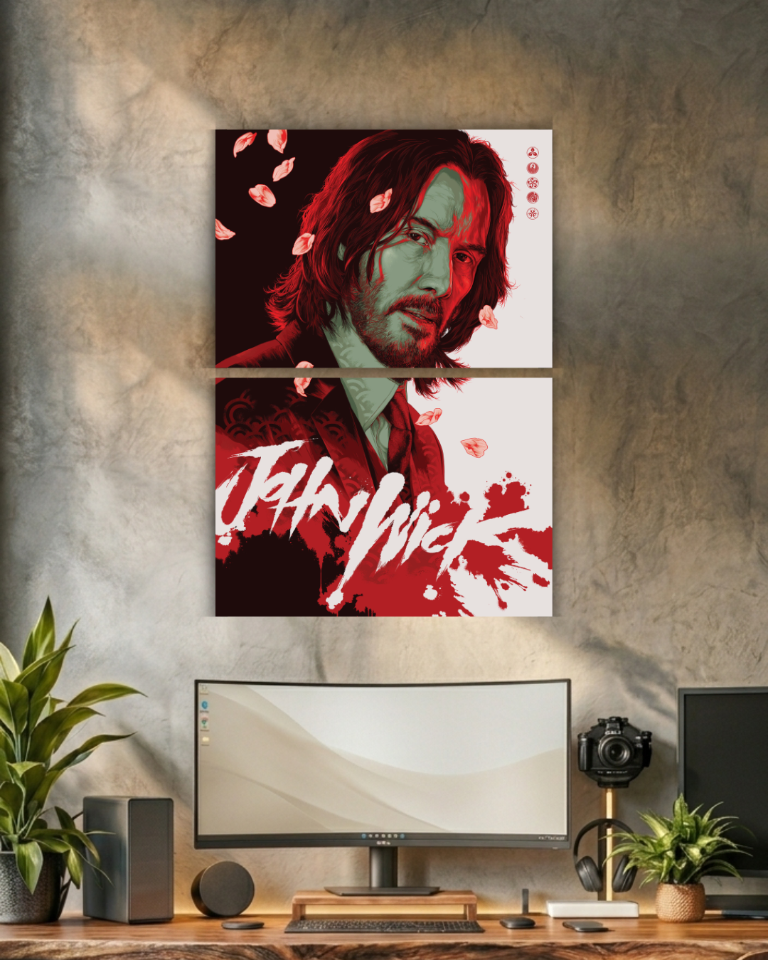 John Wick: Chapter 4 | Baba Yaga | Split Poster | 2 Panel Set