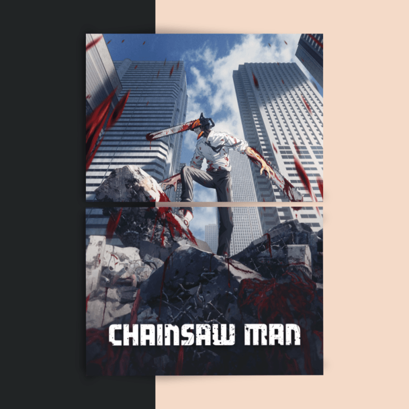 Chainsaw Man | Intro Arc | Split Poster | 2 Panel Set