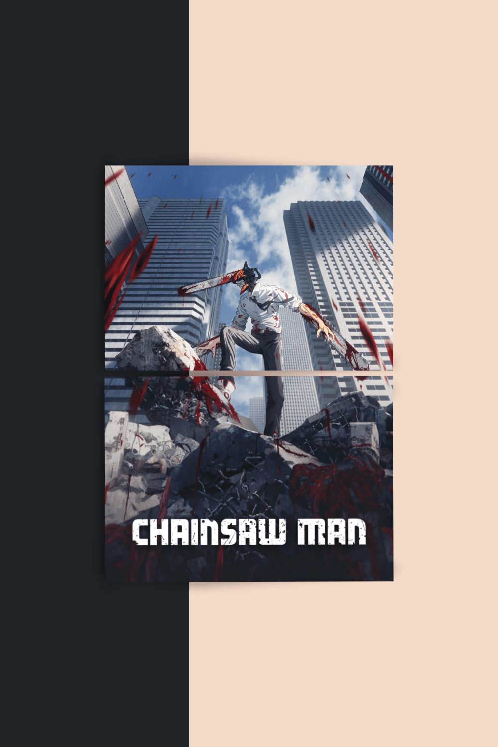 Chainsaw Man | Intro Arc | Split Poster | 2 Panel Set