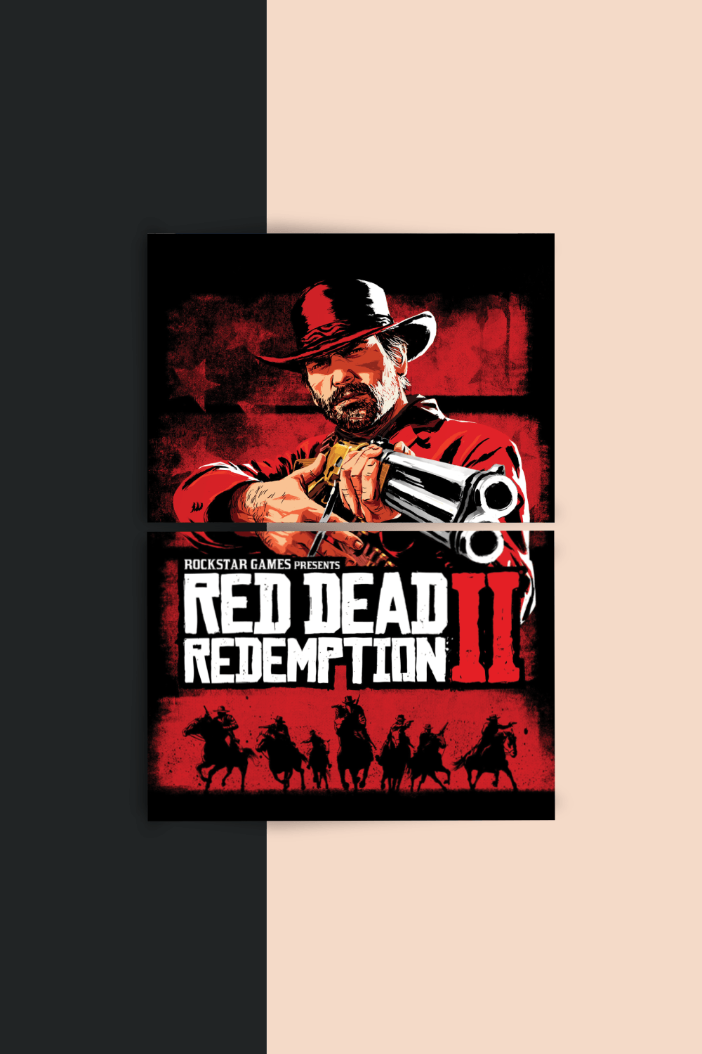 Arthur Morgan | Red Dead Redemption 2 | Split Poster | 2 Panel Set
