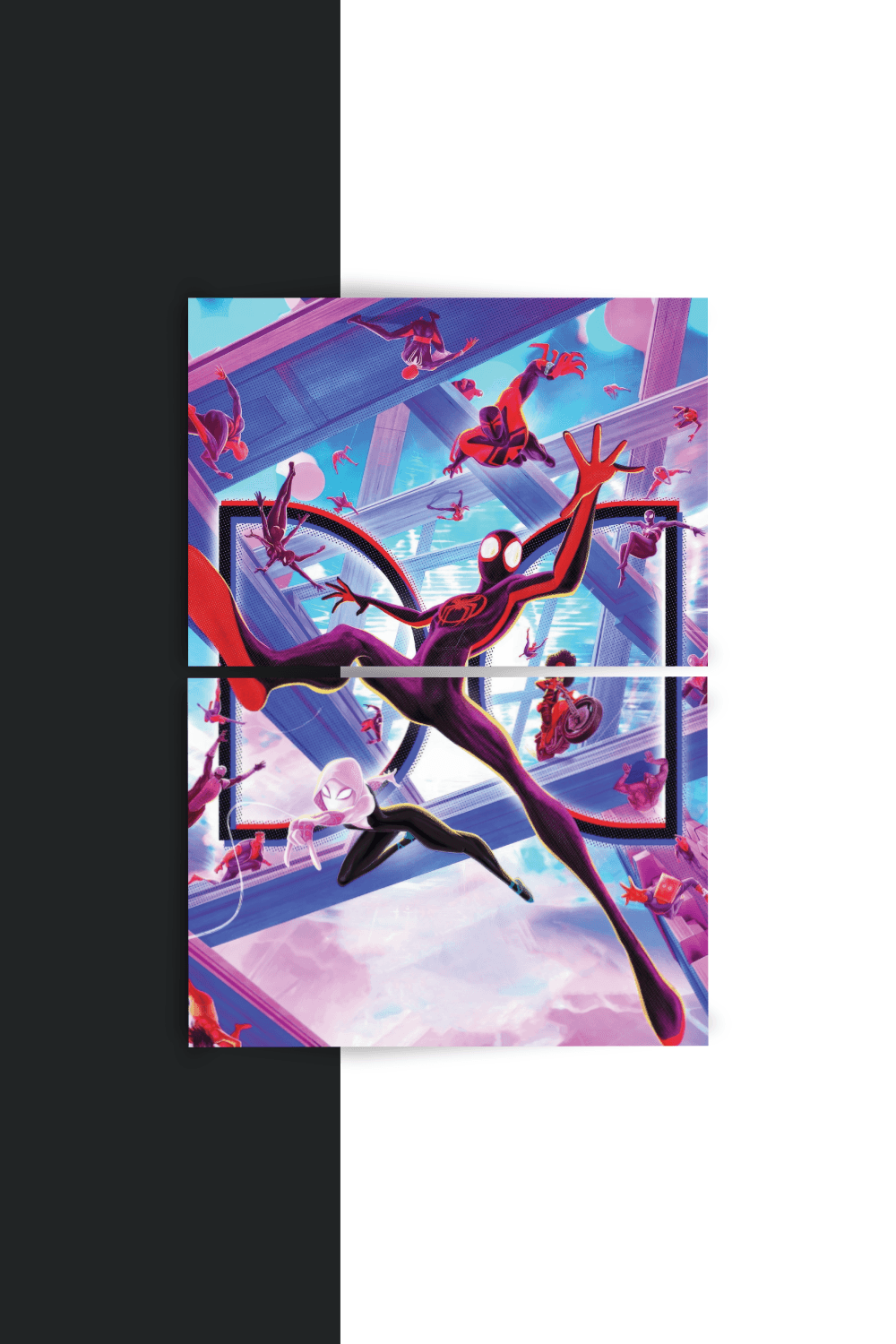 Spider-Man: Across the Spider-Verse | Movie | 2 Panel Split Poster #