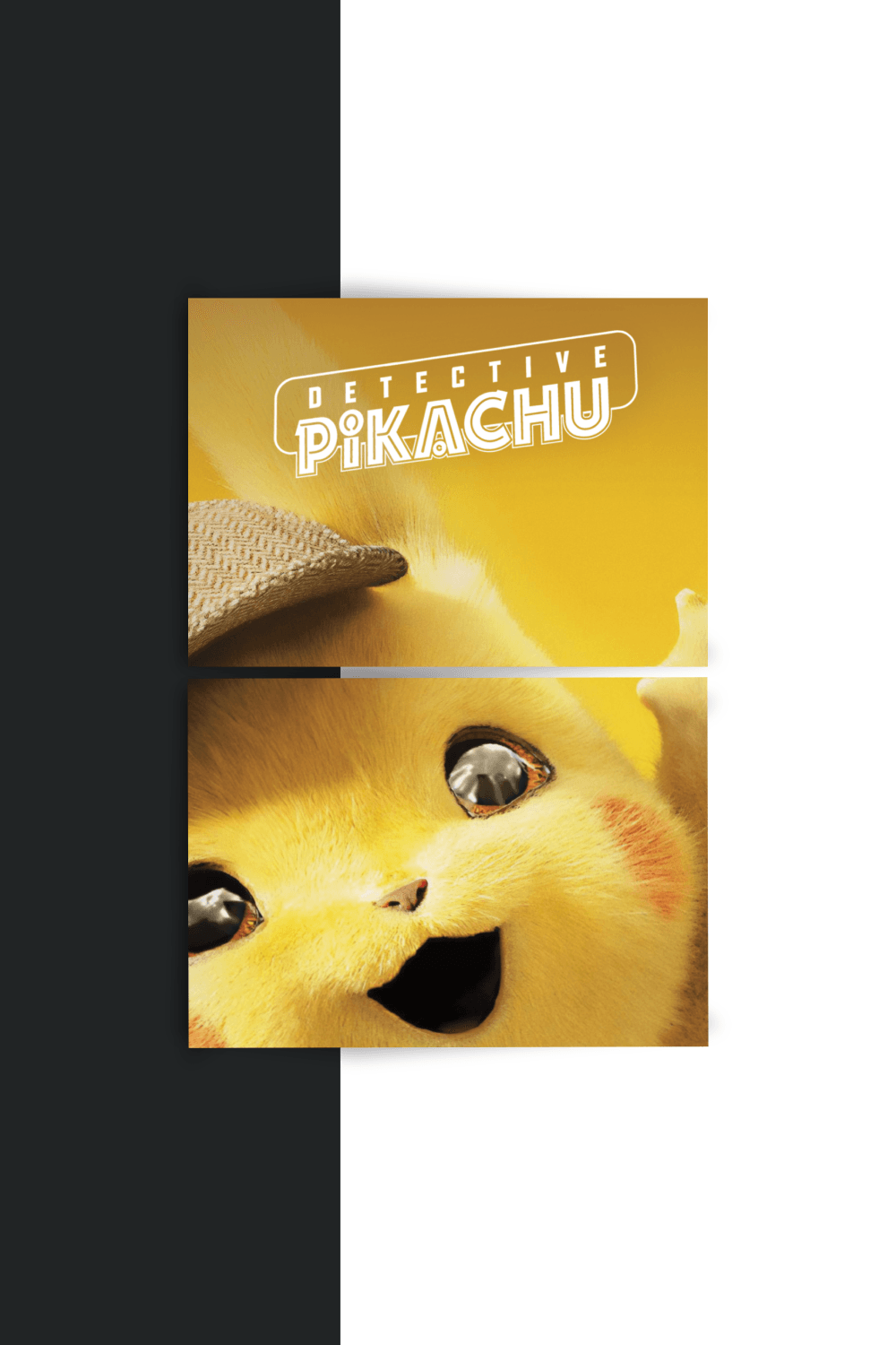 Pokemon : Detective Pikachu | Movie | 2 Panel Split Poster