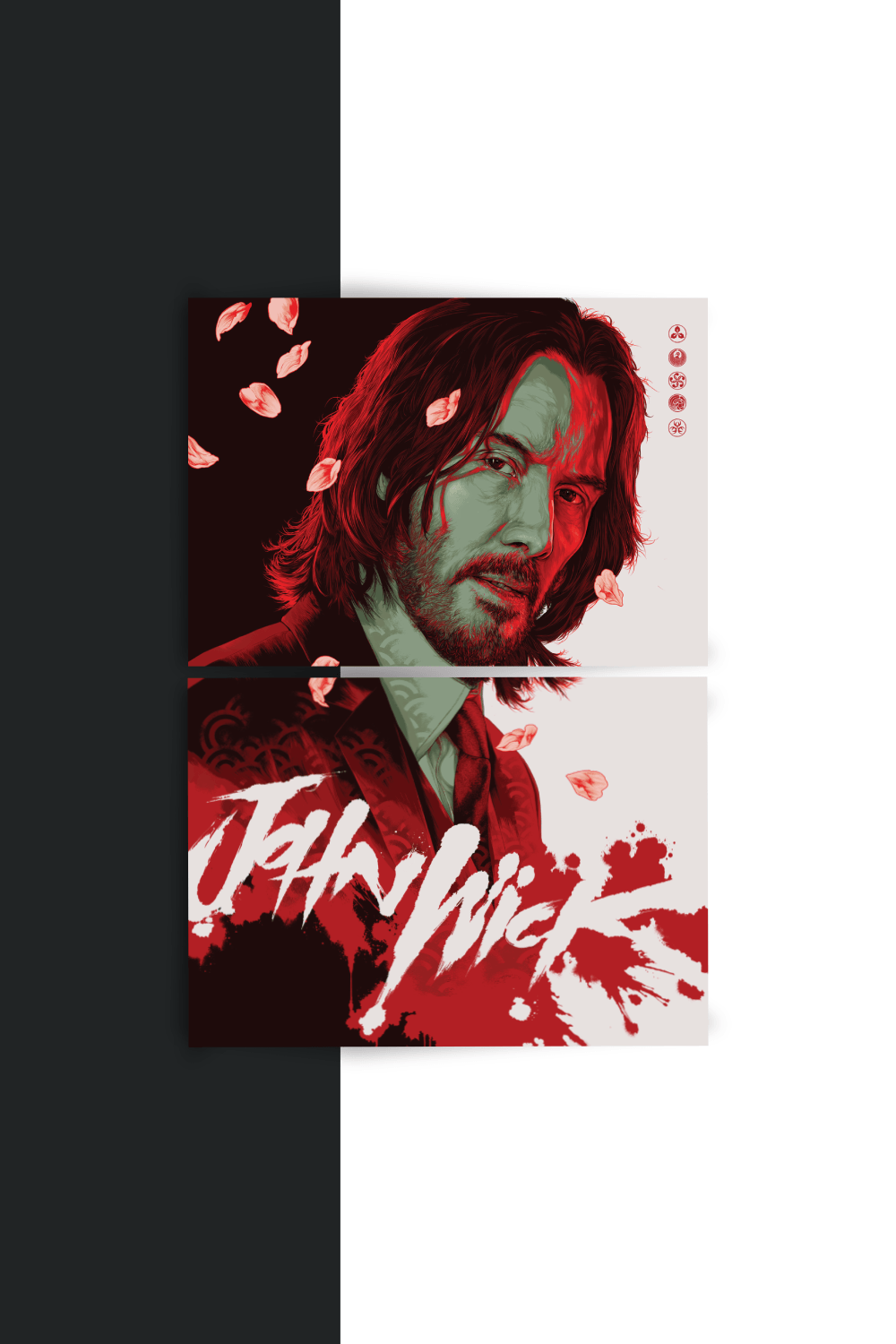 John Wick: Chapter 4 | Baba Yaga | Split Poster | 2 Panel Set