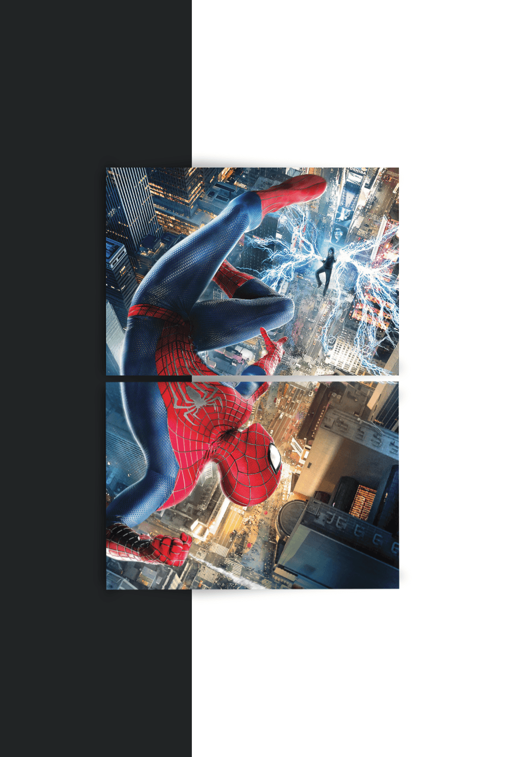 The Amazing Spider-Man 2 | Rise of Electro | Split Poster | 2 Panel Set