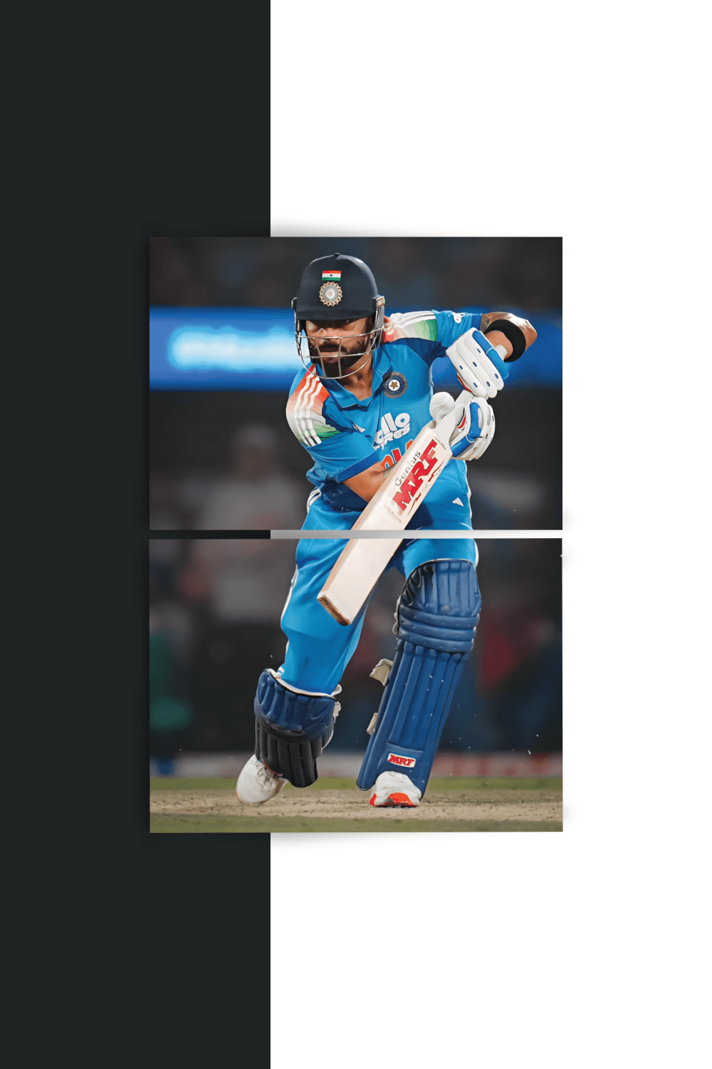 Virat Kohli | Split Poster | 2 Panel Set
