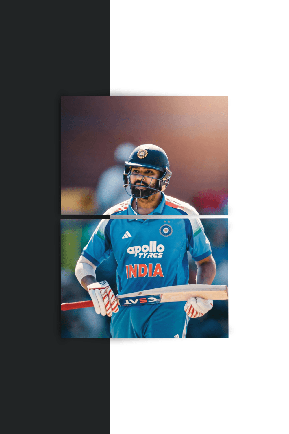 Rohit Sharma | The Hitman | Split Poster | 2 Panel Set