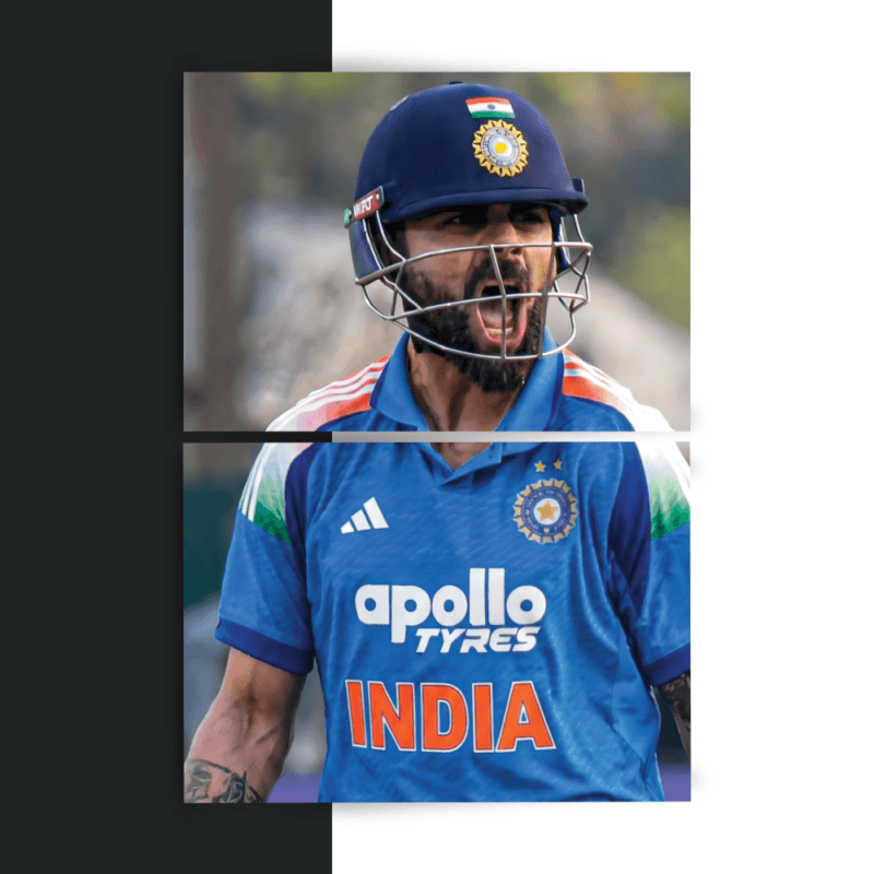 Virat Kohli | Split Poster | 2 Panel Set