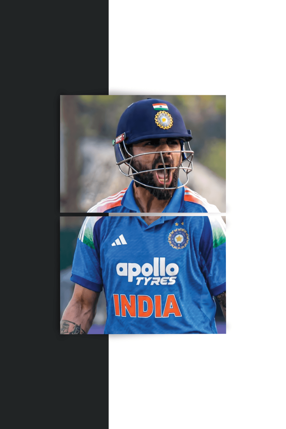 Virat Kohli | Split Poster | 2 Panel Set