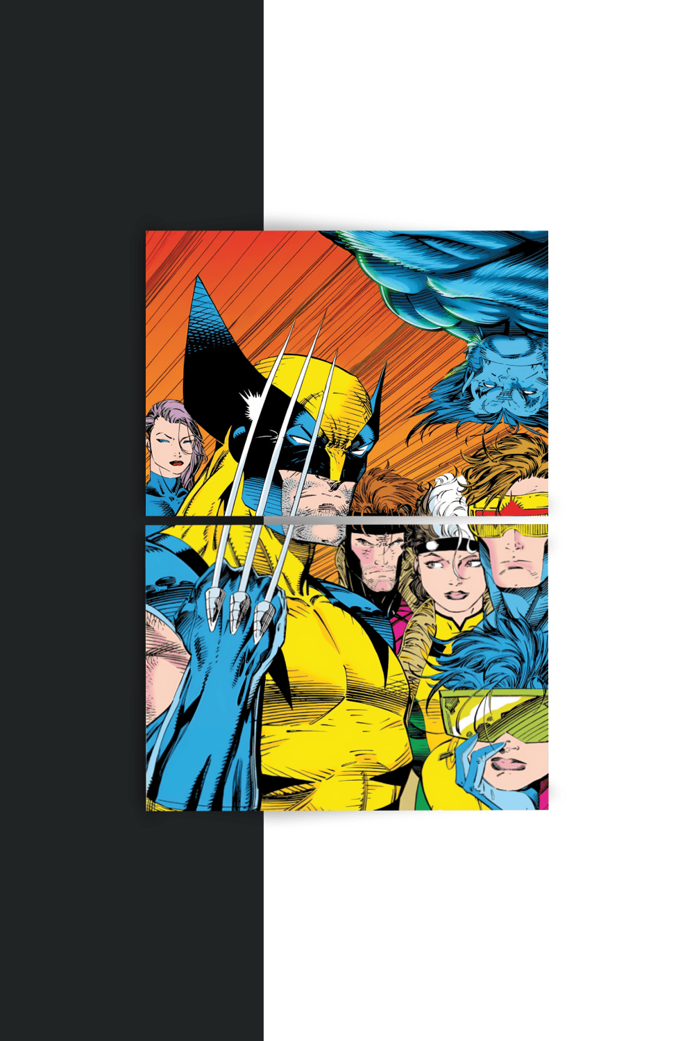 X-Men | Jim Lee | Split Poster | 2 Panel Set