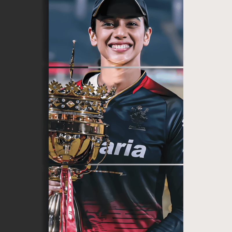 Smriti Mandhana | Royal Challengers Bangalore | Split Poster | 3 Panel Set