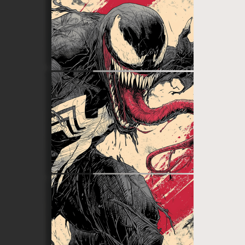 Venom | Marvel | Split Poster | 3 Panel Set