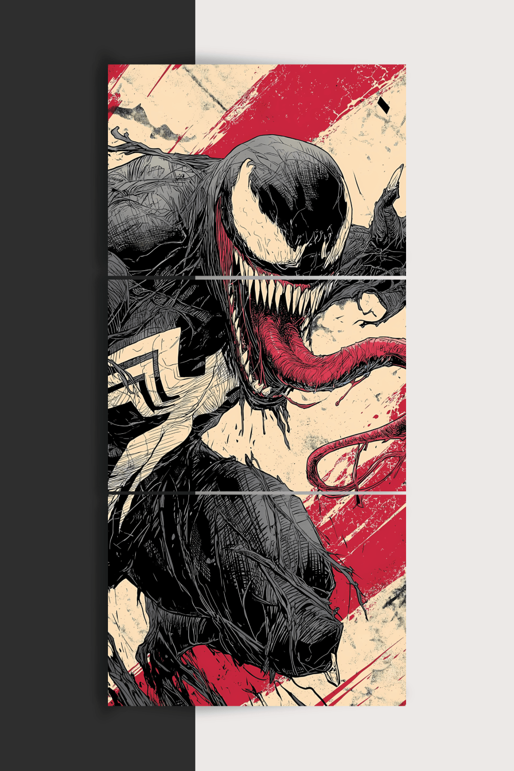 Venom | Marvel | Split Poster | 3 Panel Set