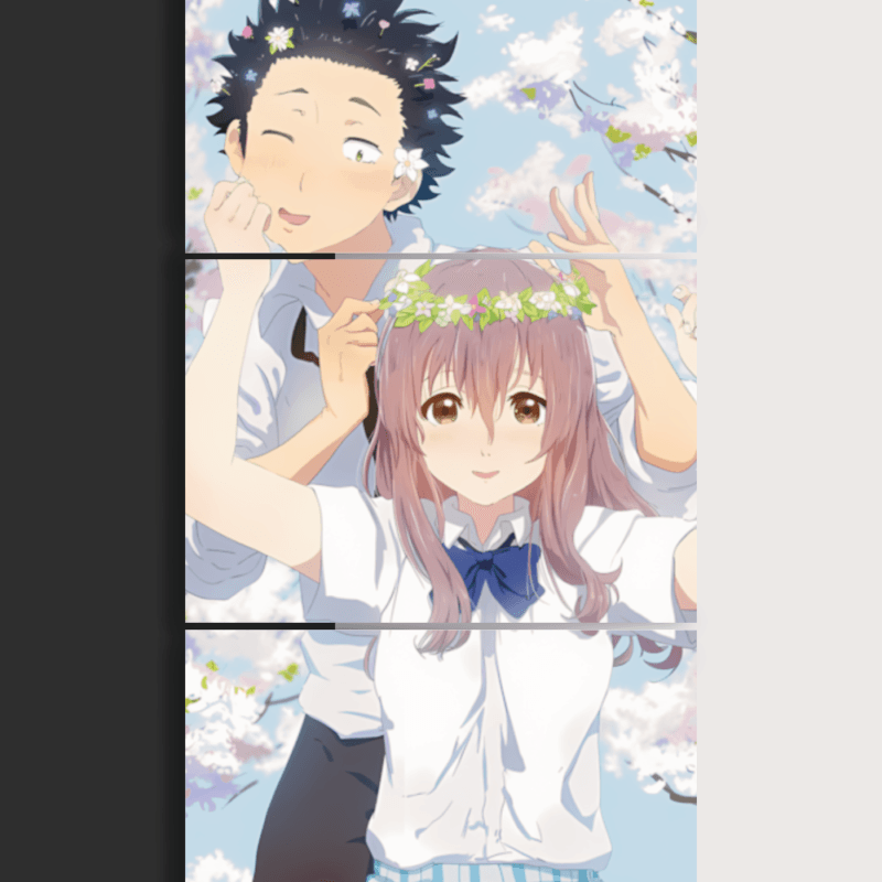 A Silent Voice | Koe no Katachi | Split Poster | 3 Panel Set