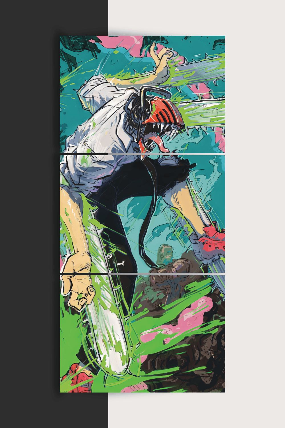 Chainsaw Man | Denji | Split Poster | 3 Panel Set