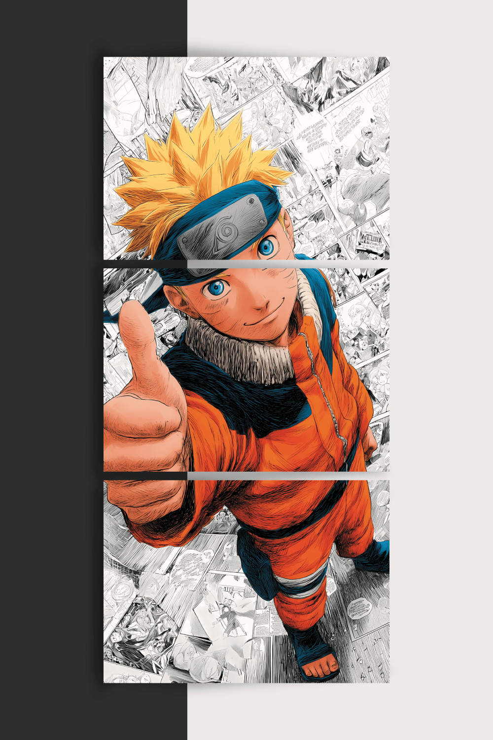 Naruto Uzumaki | The Number One Hyperactive Knucklehead Ninja | 3 Panel Set