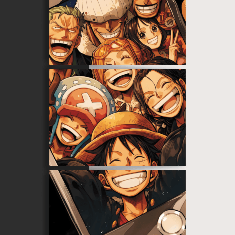 Straw Hat Pirates | One Piece | Split Poster | 3 Panel Set